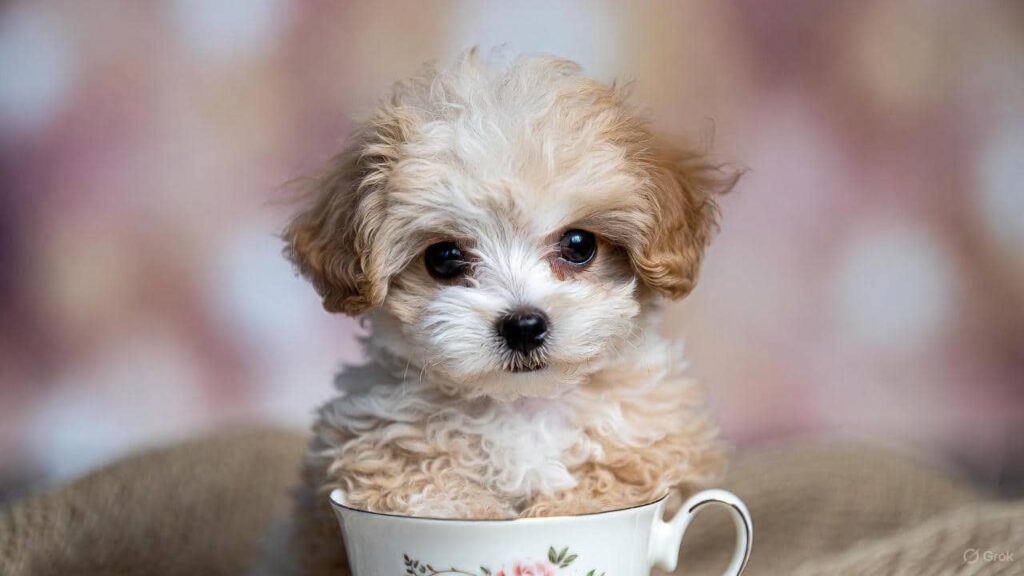 Teacup Chihuahua one of the smallest teacup dog breeds sitting on a soft blanket