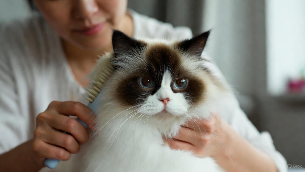 Ragdoll cat grooming tips for maintaining a healthy silky coat