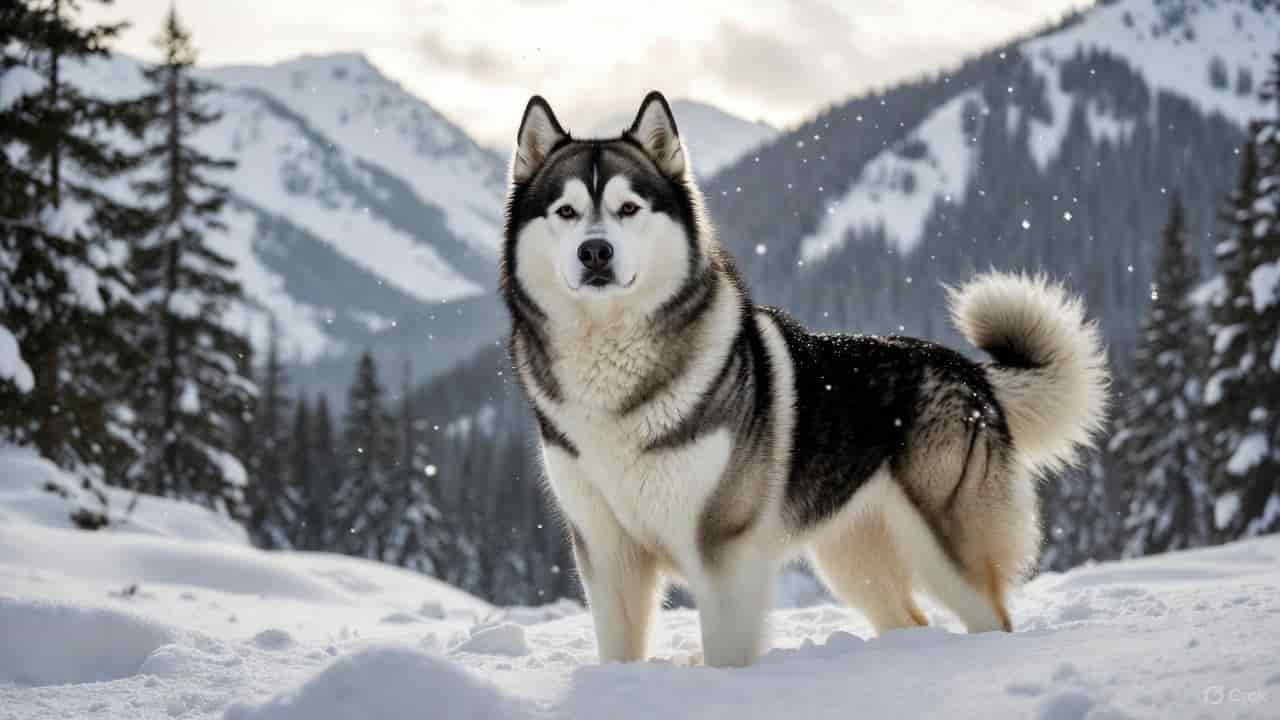 Best dog breeds for winter travel in snowy mountains