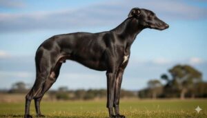 Dog breeds with unique snout types standing together, showing different facial shapes and muzzle styles.
