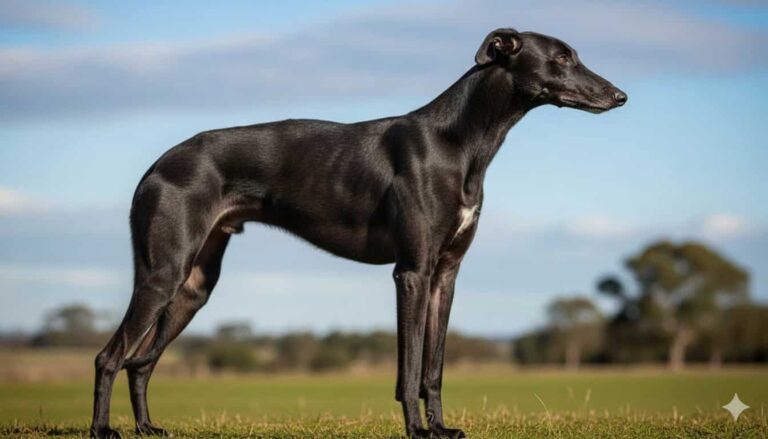 Dog breeds with unique snout types standing together, showing different facial shapes and muzzle styles.