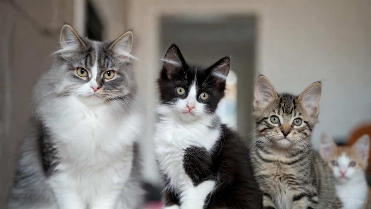 Best cat breeds for beginners sitting calmly indoors