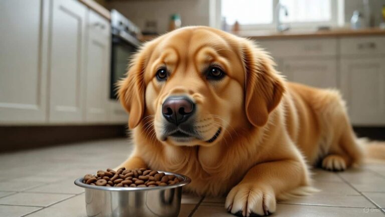 Happy dog enjoying vet-approved food for sensitive stomach