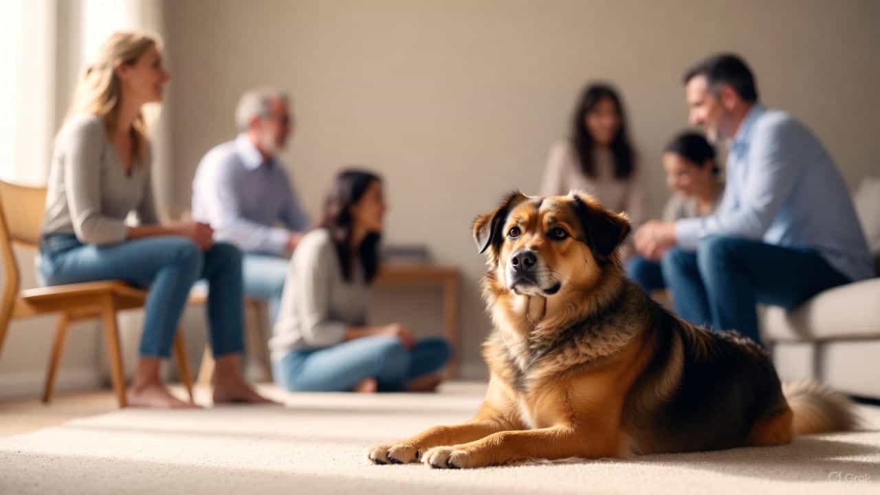 Dog showing sensory sensitivity and limited social interaction, illustrating autism-like neurodivergent traits in dogs based on veterinary-approved behavior insights