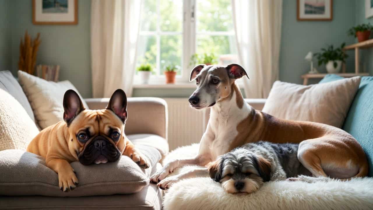 Best dog breeds for calm homes that love long naps resting peacefully indoors
