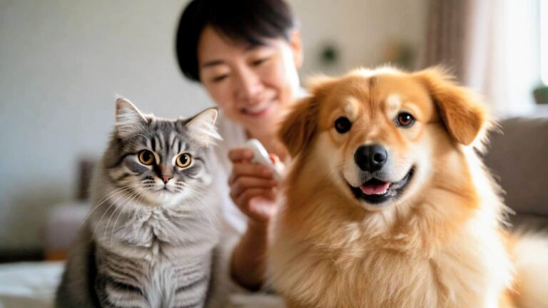 Complete cat and dog health guide showing common diseases, symptoms, and vaccination care and fitness